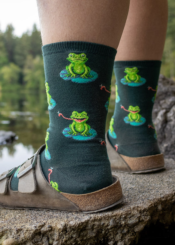 Marsh Frogs Socks Colorful Socks for Men and Women Gift for Him & Her Funny  Design Man I Love Frogs 