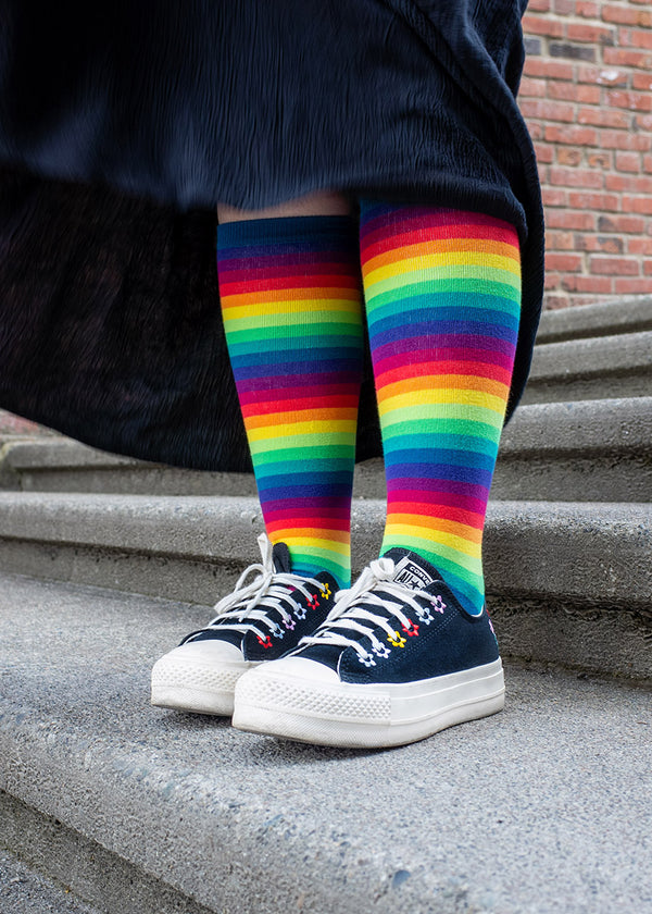 Women Rainbow Socks, Pride Socks for Women, Lgbtq Socks, Funny Colorful  Striped Socks, Lesbian Gifts, Lgbtq Gifts, Pride Gifts