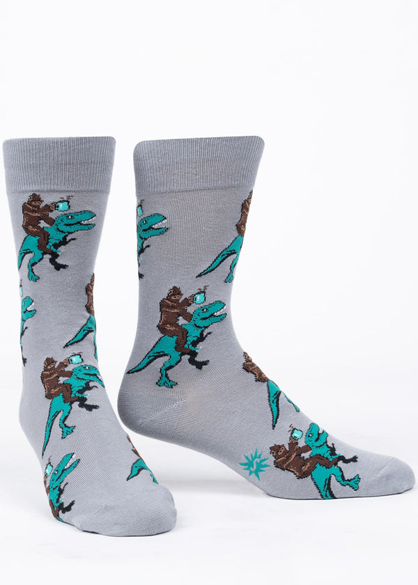 Bigfoot and Yeti Holiday Socks for Men - Shop Now