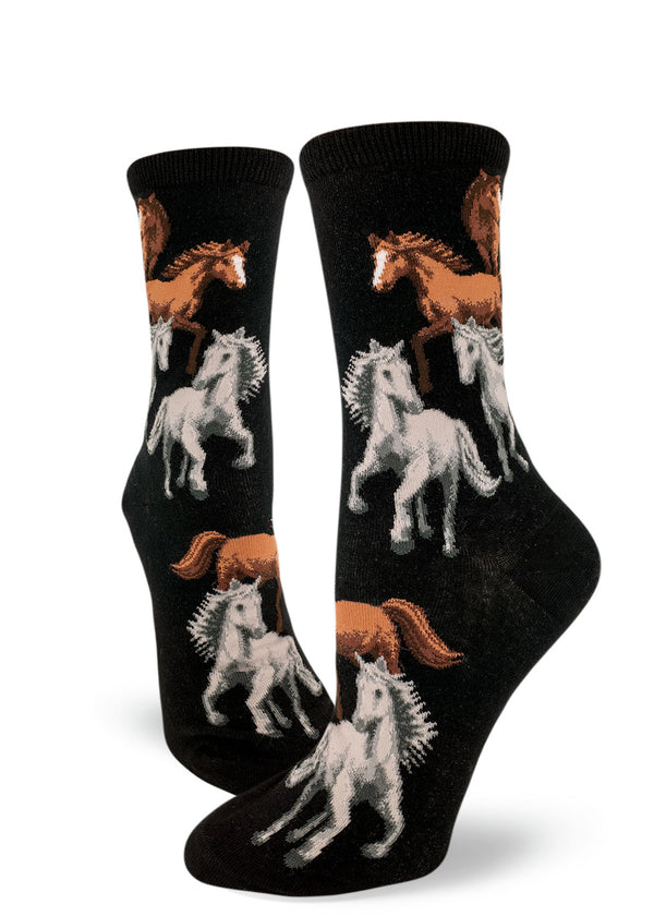 Women's Embracing Horses Socks, Multi