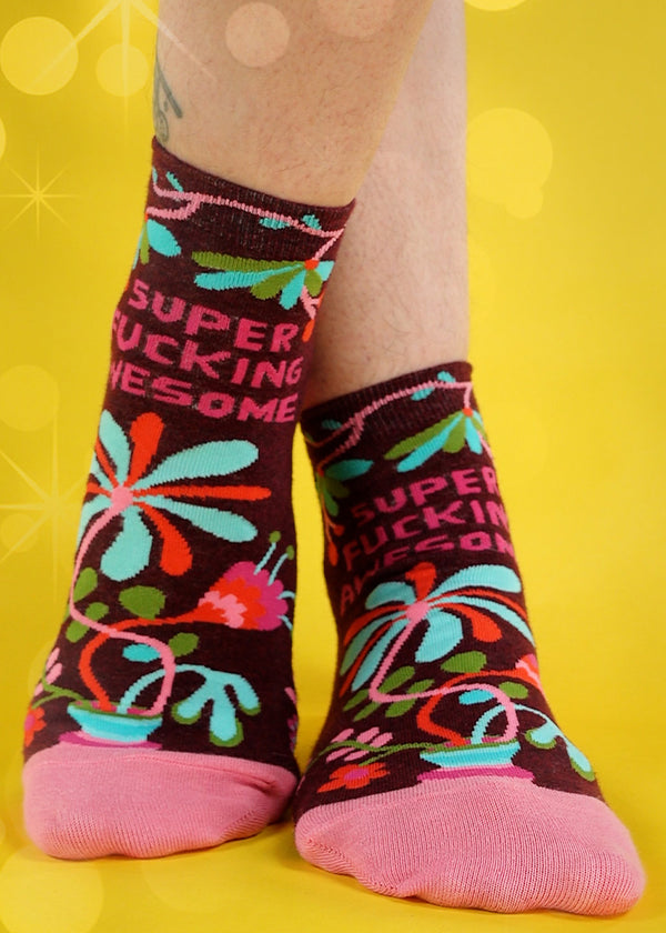 Why the Fuck Not Organic Cotton Tag Socks  Funny Swear Word Socks - Cute  But Crazy Socks