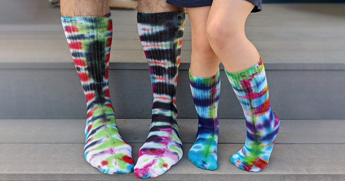 How to Tie-Dye Socks  Tutorial to Make Your Own Fun Socks - Cute But Crazy  Socks
