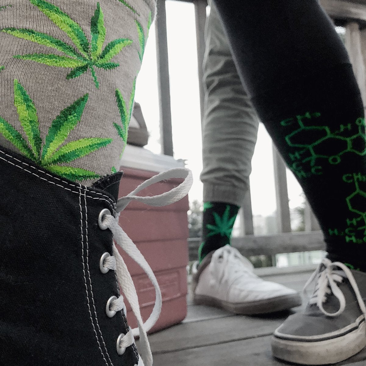 weed socks outfit