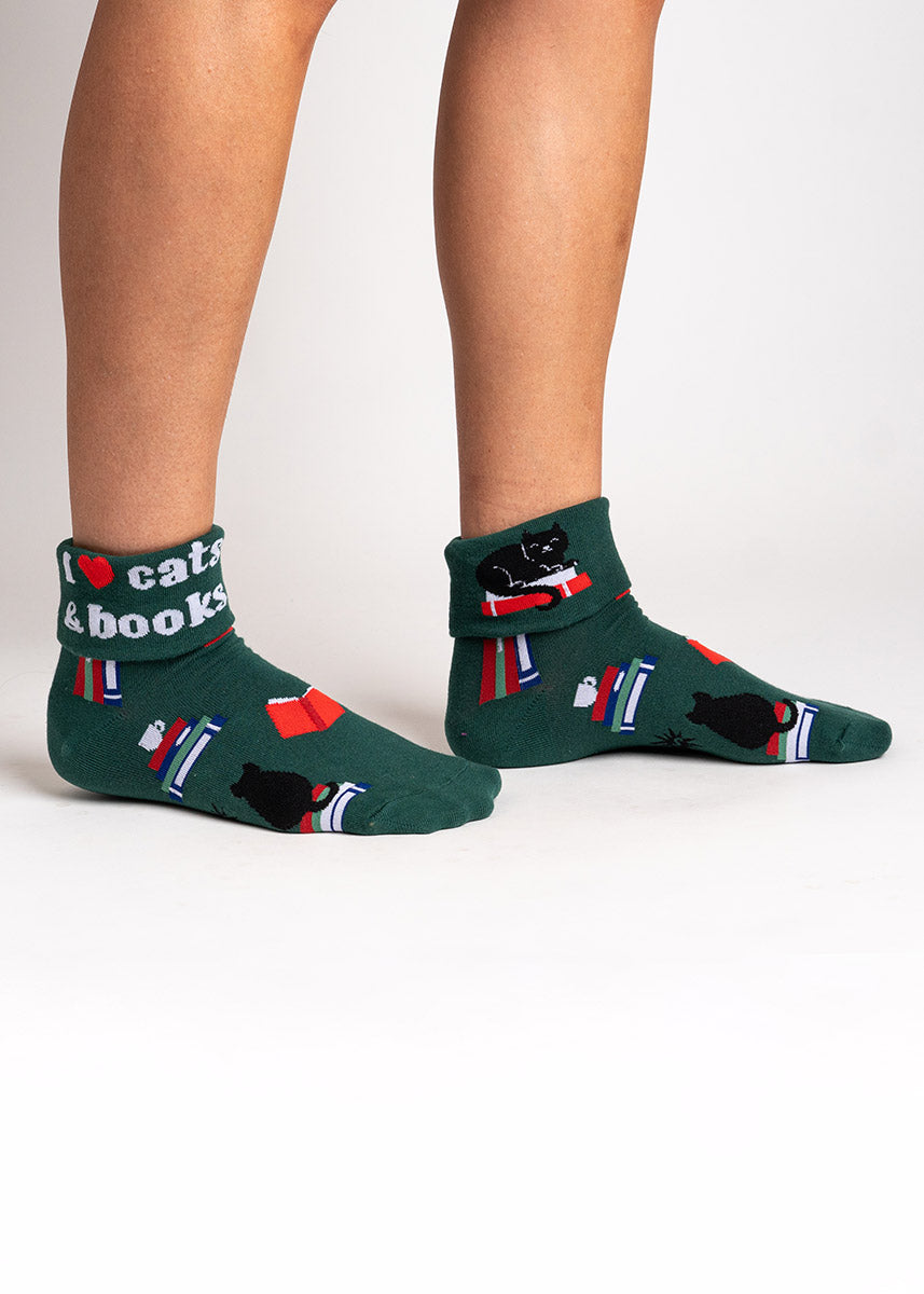 Women's Cherry Wool Ankle Socks  Darn Tough Low Rise - Cute But Crazy Socks