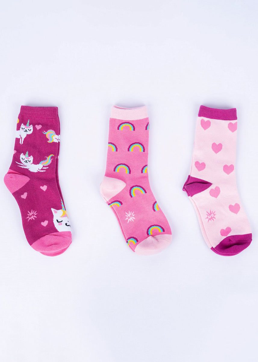 White Cat Socks for Women  Cute Rainbow Cat Faces! - Cute But