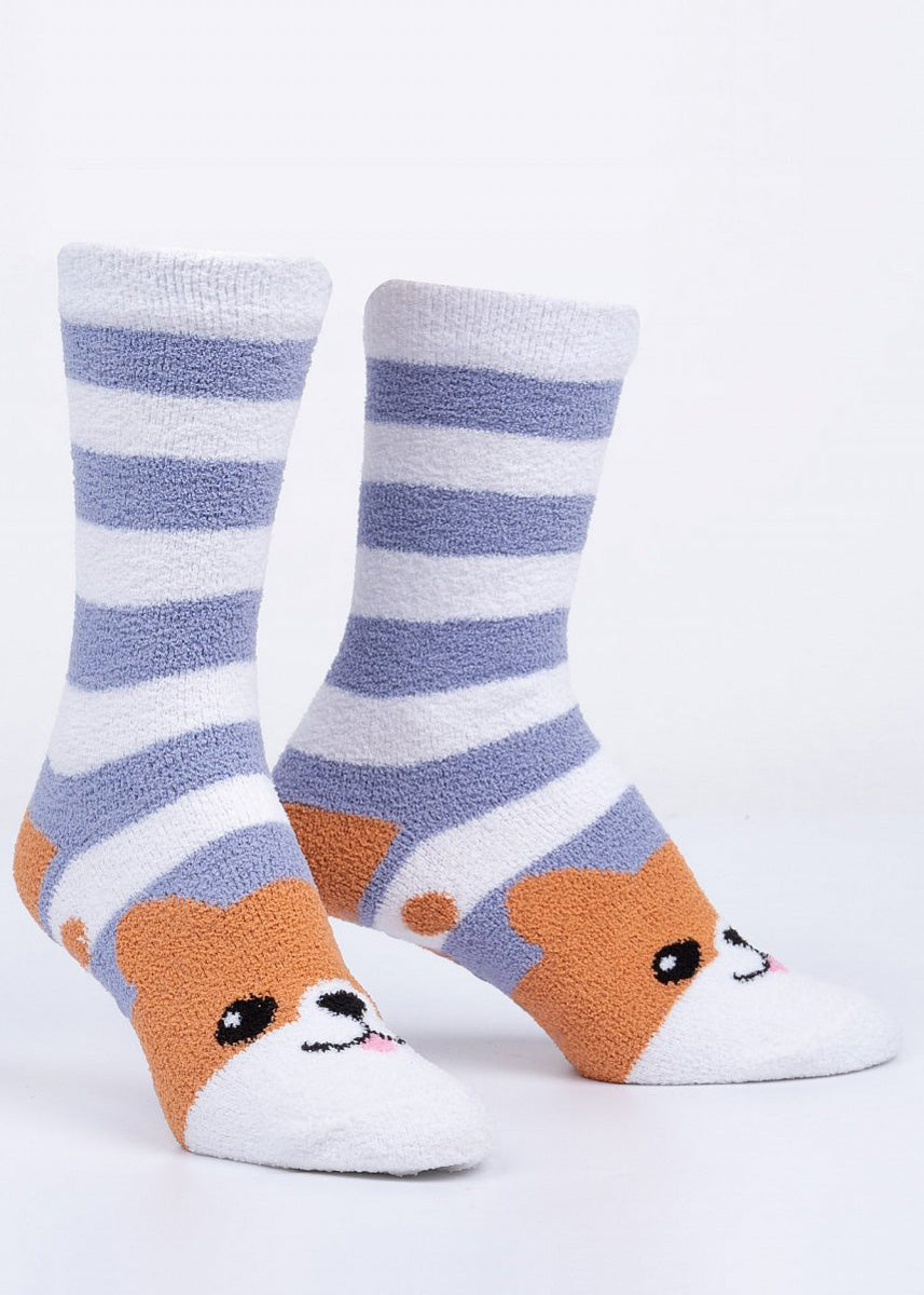 Fuzzy Fox Slipper Socks - One Size Fits Most – Playful Minds