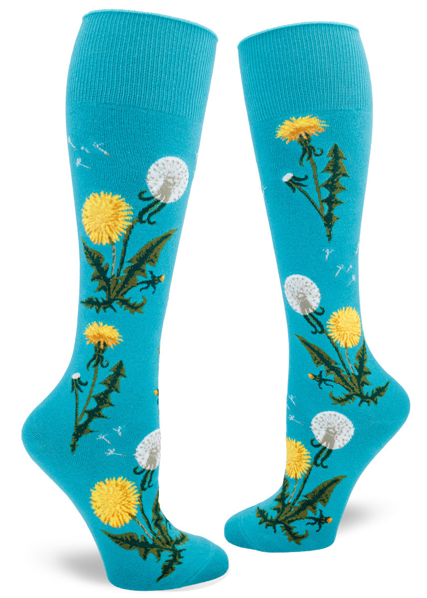 Thistle Knee Socks  Beautiful Scottish Flower Floral Socks - Cute But  Crazy Socks