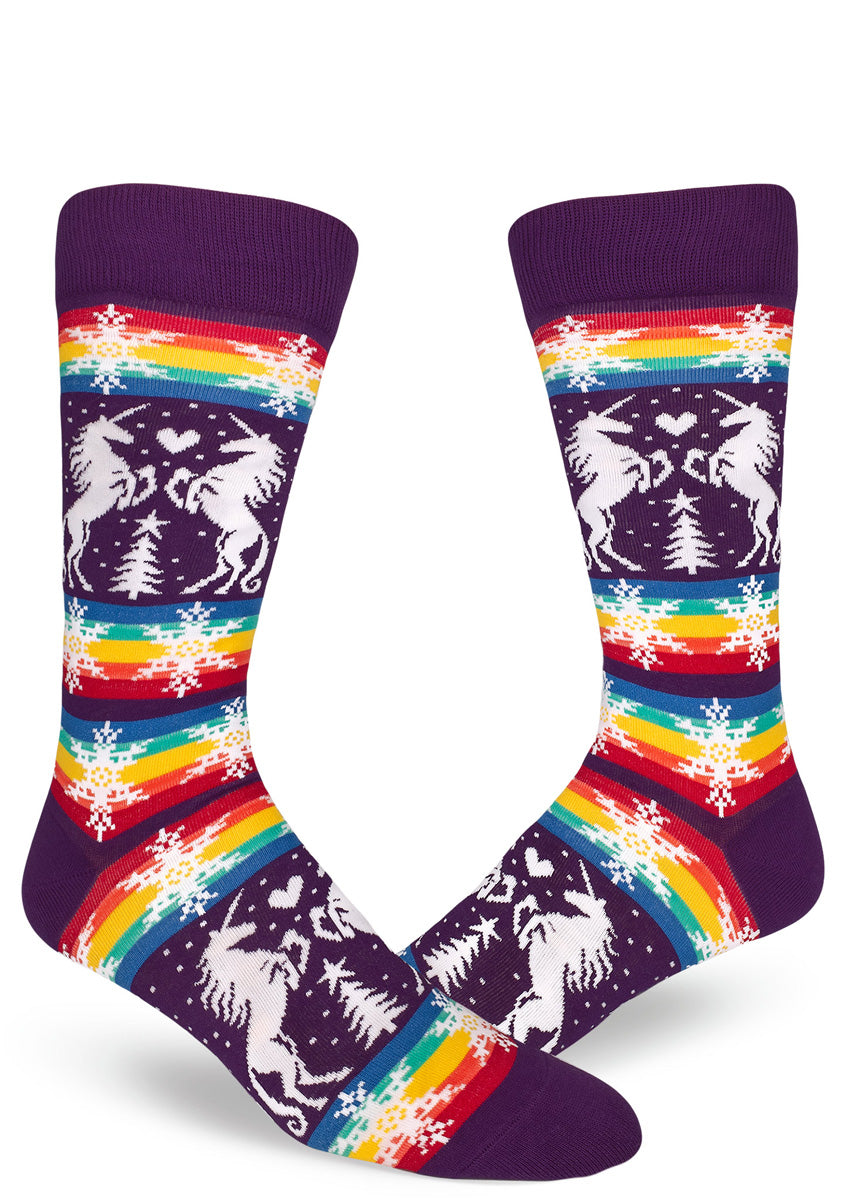 Unisex Rainbow Socks, Pride Socks for Women Men, Lgbtq Socks, Funny Co –  Happypop