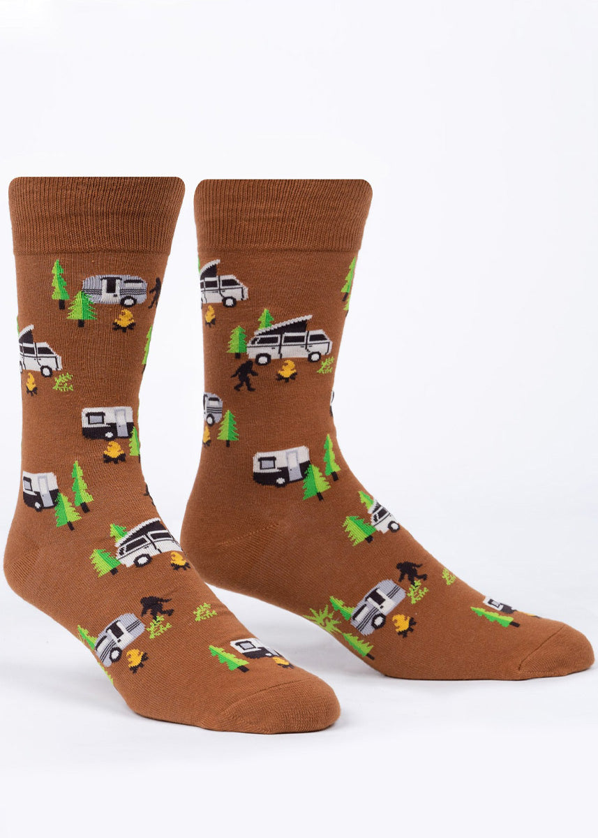 Bigfoot and Yeti Holiday Socks for Men - Shop Now