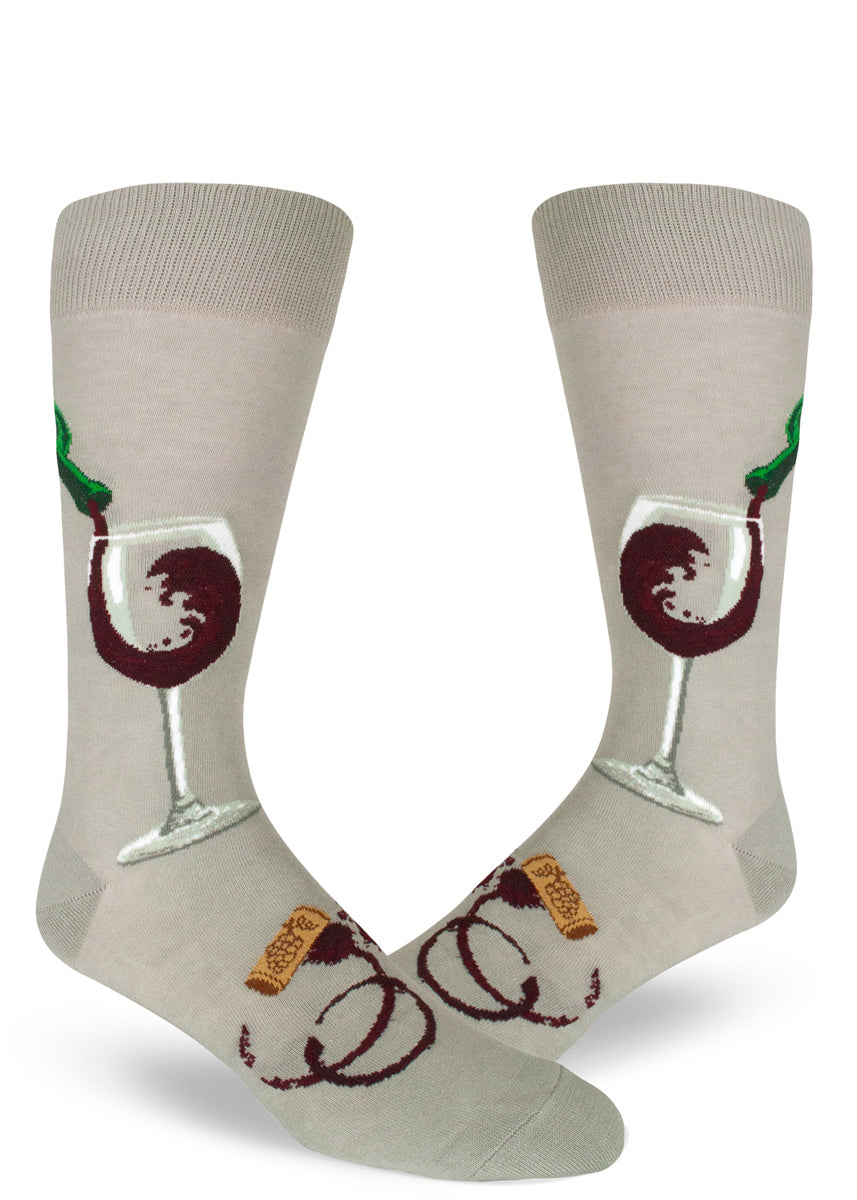 Gift Wine Socks With Ribbon Funny Novelty Luxury Socks Funny Lovers Gifts  for Women Men Under 10 Dollars